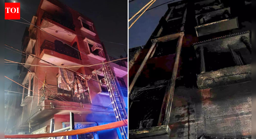 4 die as fire engulfs south Delhi building | Delhi News