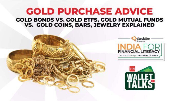 A Comparison of Sovereign Gold Bonds vs. Gold ETFs, Gold Mutual Funds vs. Gold Coins, Bars, Jewelry Explained