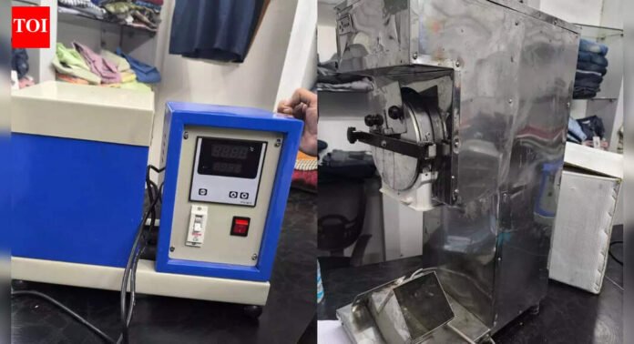 'Bomb-making' machine in Faridabad home: First images reveal how terror doctor Muzammil improvised his explosive setup | Faridabad News