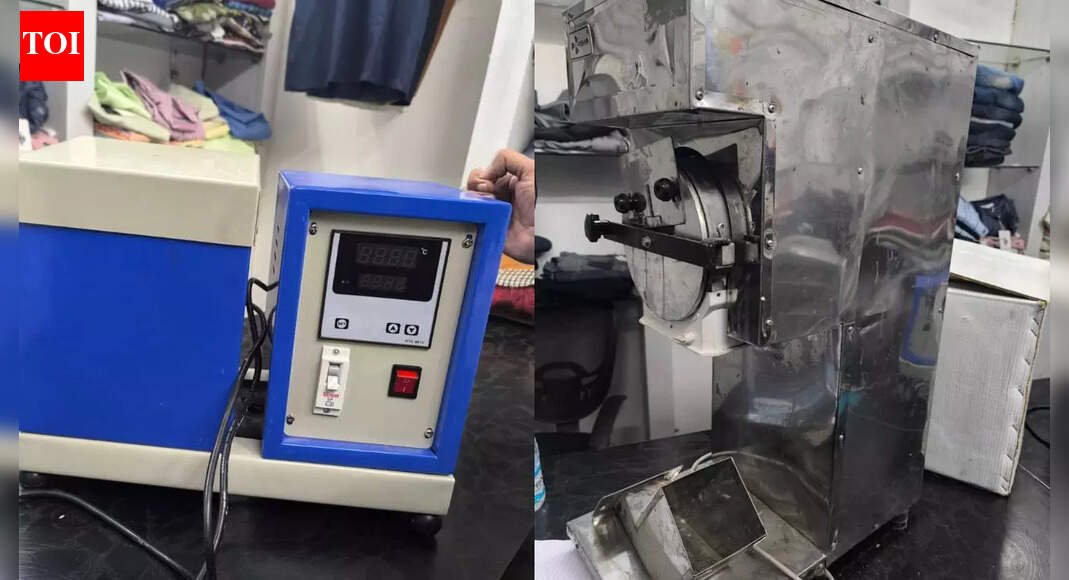 'Bomb-making' machine in Faridabad home: First images reveal how terror doctor Muzammil improvised his explosive setup | Faridabad News