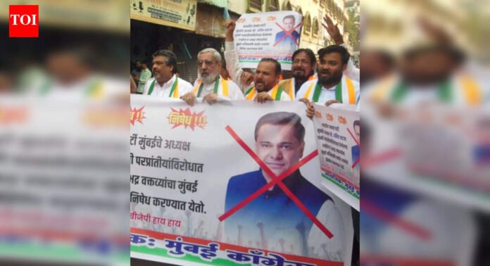 Congress leaders urge Mumbai police to register FIR against BJP chief Amit Satam over migrant remarks | Mumbai News