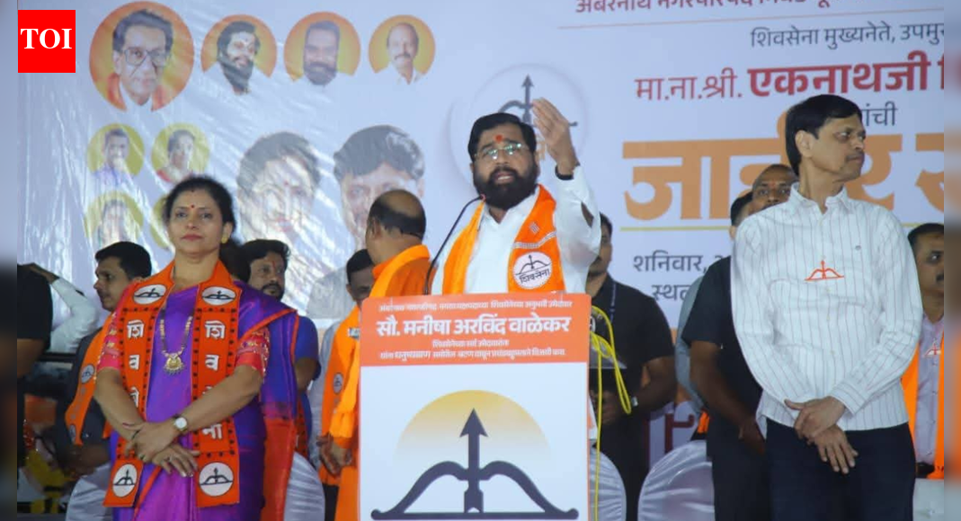 Eknath Shinde draws massive crowds in Badlapur, Ambernath; says he has come to ‘wake people up, not sleep’ | Thane News