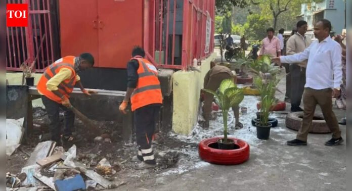 KDMC begins makeover of garbage-prone spots; aims to end open dumping | Thane News