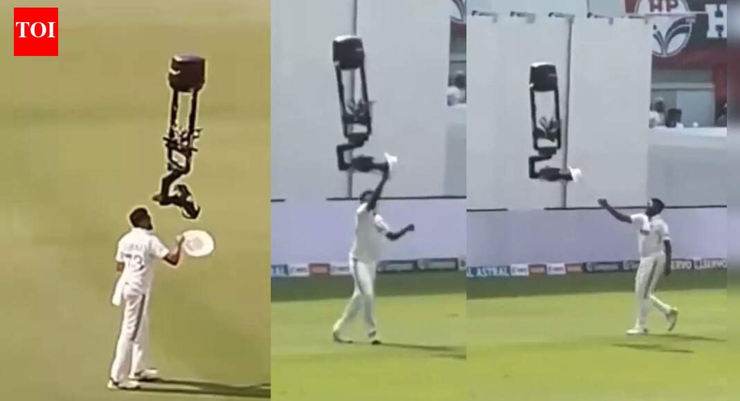 Mohammed Siraj’s spidercam prank goes viral! Camera operator’s response steals the show — Watch | Cricket News