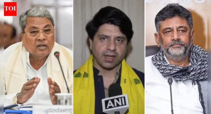 ‘Words & worlds revolving around the chair’: BJP mocks alleged Siddaramaiah–DKS tussle in Karnataka; calls it ‘Congress vs Congress’ | India News