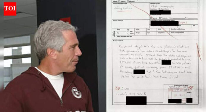 '1,000 Victims Could Have Been Spared': 1996 Epstein Accuser's Report Confirmed by New Files | World News