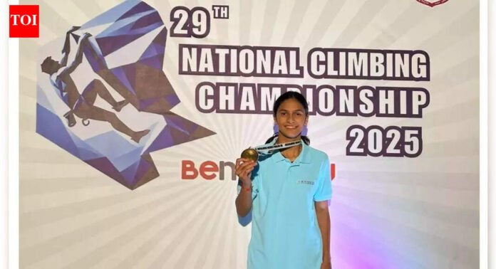14-year-old Amieyra Khoslla wins gold at 29th National Climbing Championship 2025 | More sports News