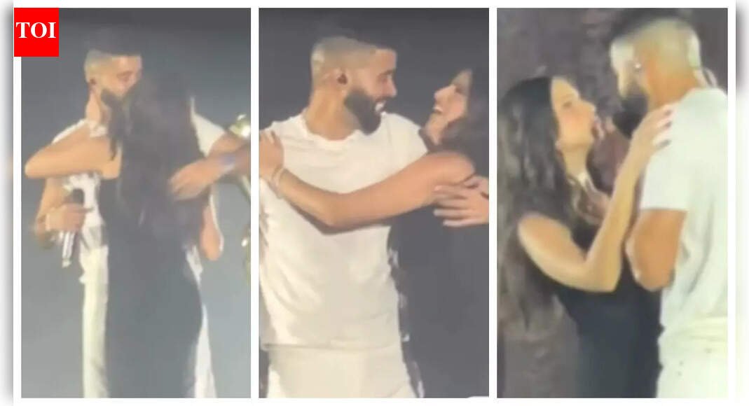 AP Dhillon hugs and kisses Tara Sutaria; netizens react to rumoured beau Veer Paharia's expressions - WATCH﻿﻿﻿ |