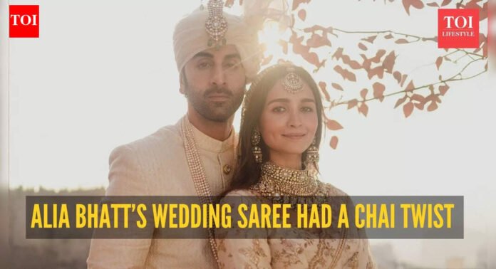 Alia Bhatt wedding saree: Alia Bhatt finally shares the story behind her ‘chai-dipped white’ Sabyasachi wedding saree |