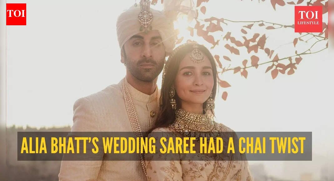Alia Bhatt wedding saree: Alia Bhatt finally shares the story behind her ‘chai-dipped white’ Sabyasachi wedding saree |