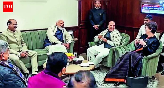 At Speaker's chamber, a rare show of government-opposition bonhomie | India News