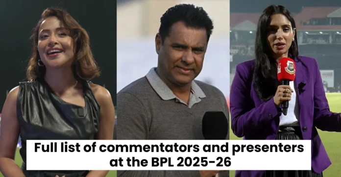 BPL T20 2025-26: Full list of commentators and presenters at the Bangladesh Premier League