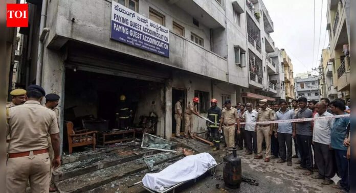 Bengaluru PG blast: Capgemini techie killed, 3 others as cylinder explodes in 7-storey building | Bengaluru News