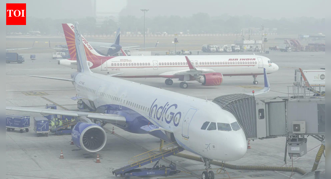 Delhi AQI crosses 400: Dense fog disrupts flight ops across India; govt, airlines issue advisories | India News
