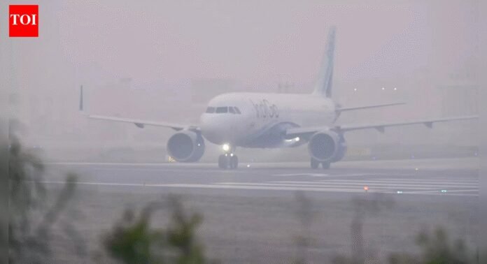 Delhi airport flights chaos: Red alert issued as ops hit due to dense fog; 150+ arrivals, departures cancelled, 200+ delayed | Delhi News