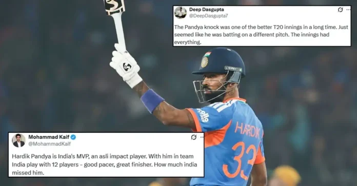 Fans erupt as Hardik Pandya propels India to emphatic win over South Africa in the first T20I