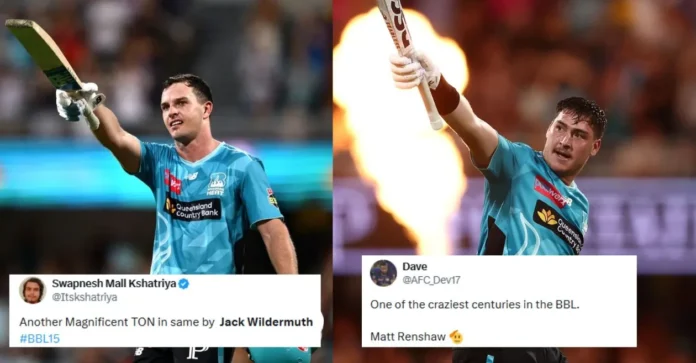 Fans go berserk as Matt Renshaw and Jack Wildermuth guides Brisbane Heat to a record chase against Perth Scorchers in BBL