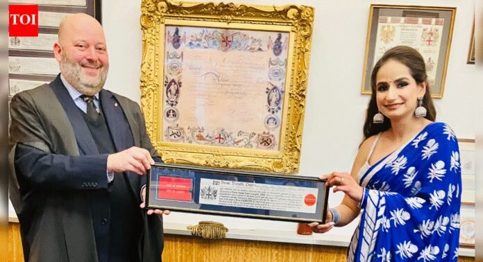 Freedom of the City of London: Indian-origin journalist Shruti Tripathi Chopra honoured; Nehru, Churchill among past recipients