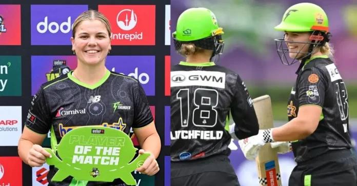 Georgia Voll’s brilliant all-round performance leads Sydney Thunder to a dominant victory over Melbourne Stars in the WBBL