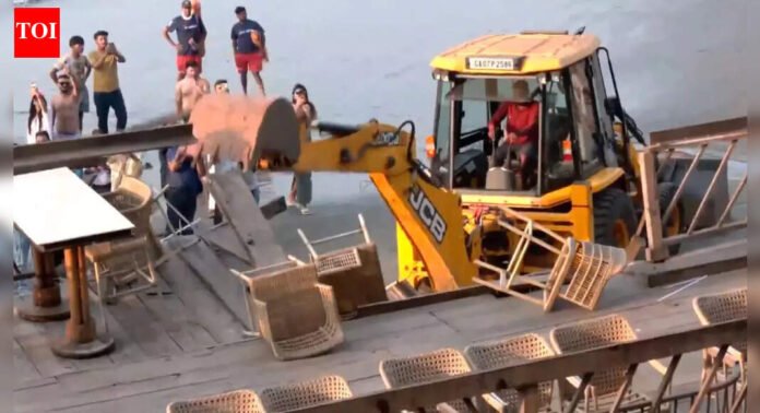 Goa club fire: Portion of beach shack owned by Luthra brothers razed - watch | India News