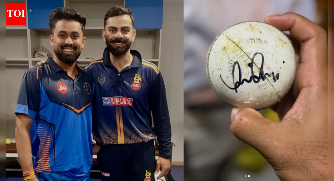 ‘Grateful forever’: Spinner who got Virat Kohli’s wicket shares emotional post, receives signed ball | Cricket News