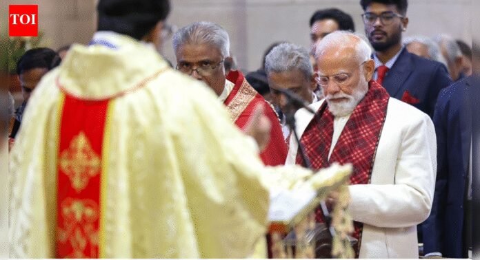 Hymns, carols, morning prayers: How PM Modi celebrated Christmas — see pics, watch video | India News