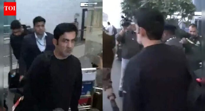 India T20 World Cup squad: Gautam Gambhir asked about Shubman Gill omission at Delhi airport - Watch | Cricket News