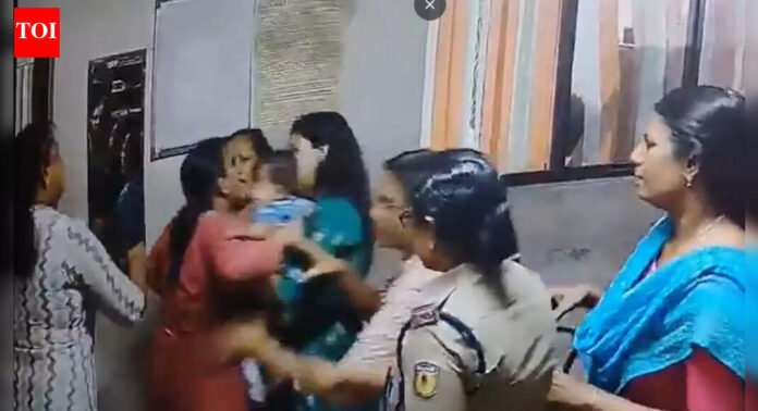 Kerala horror: SHO slaps pregnant woman; CCTV visuals expose police brutality | Kochi News