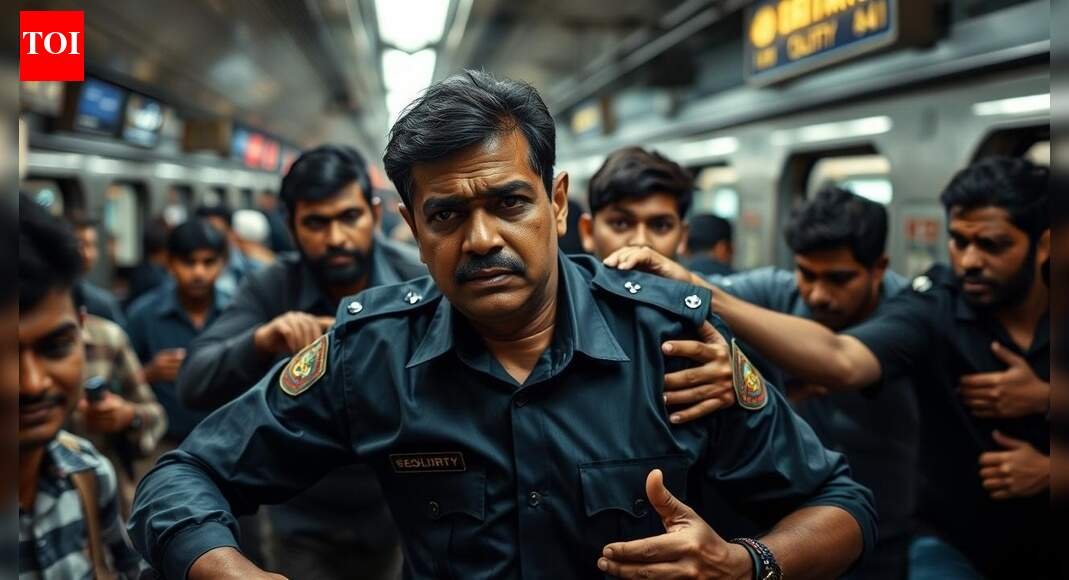 Majestic metro assault: Security staffer slapped 7 times, kicked for asking Bengaluru techies to stand in queue | Bengaluru News