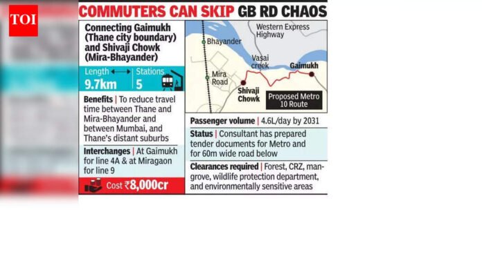 Minister: Thane-Bhayander Metro 10 tender likely to be floated in 2 weeks | Mumbai News