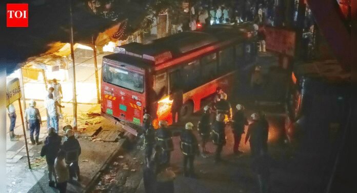 Mumbai: 4 killed, 10 injured as BEST bus hits passengers in Bhandup; driver detained | Mumbai News