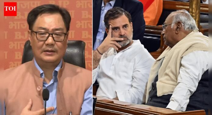 'NDA never talked of killing anyone': Kiren Rijiju slams Rahul Gandhi over anti-PM Modi slogans at Congress rally; seeks apology | India News