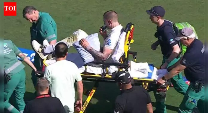 NZ vs WI 2nd Test: Chaos in Wellington! Pacer Blair Tickner rushed to hospital after nasty injury | Cricket News