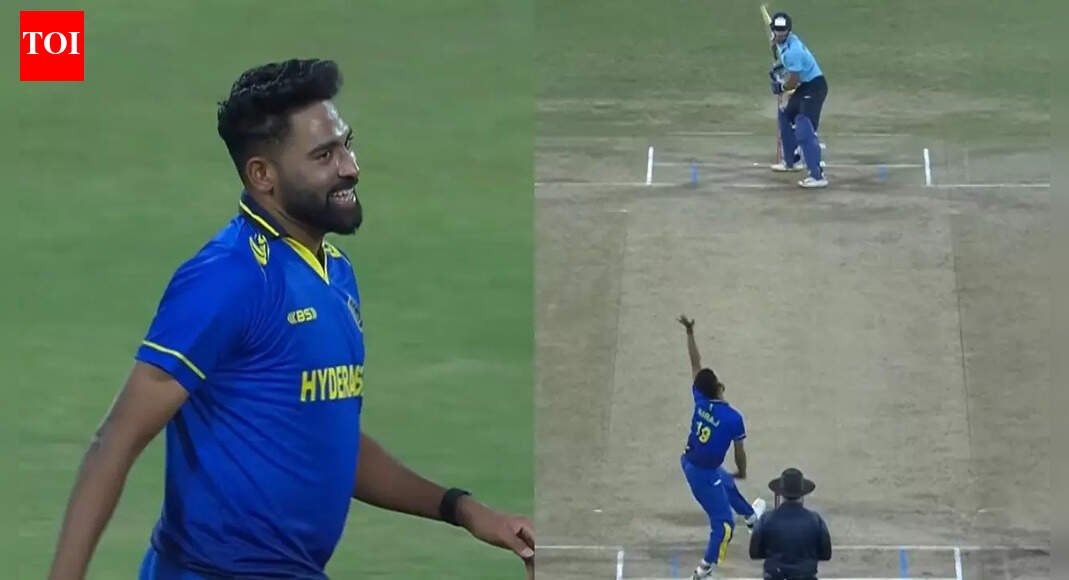 Out of India’s T20 plans, Mohammed Siraj reminds selectors with 3-wicket burst as Hyderabad rout Mumbai in SMAT - Watch | Cricket News
