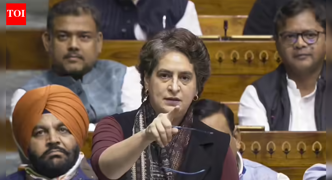 Priyanka Gandhi meets Nitin Gadkari over work, shares food & laughter | India News