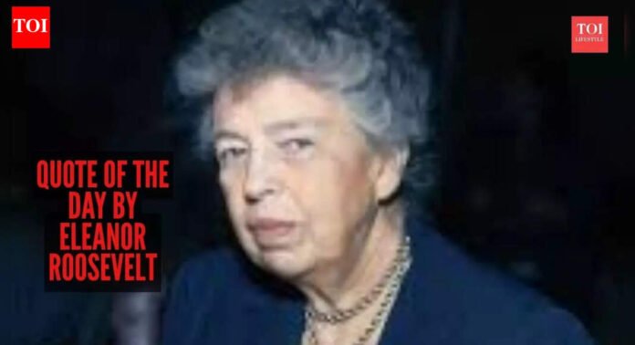 Quote of the day by Eleanor Roosevelt: “Do not stop thinking of life as an adventure. You have no security unless…” |