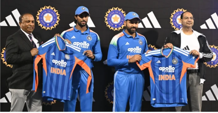 Rohit Sharma and Tilak Varma unveil India’s new jersey for T20 World Cup 2026