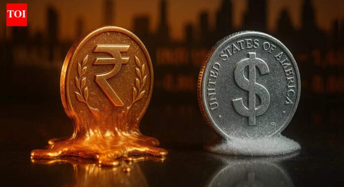 Rupee hits new record low: Currency weakens to 90.46 versus US dollar; RBI likely intervened to stem fall