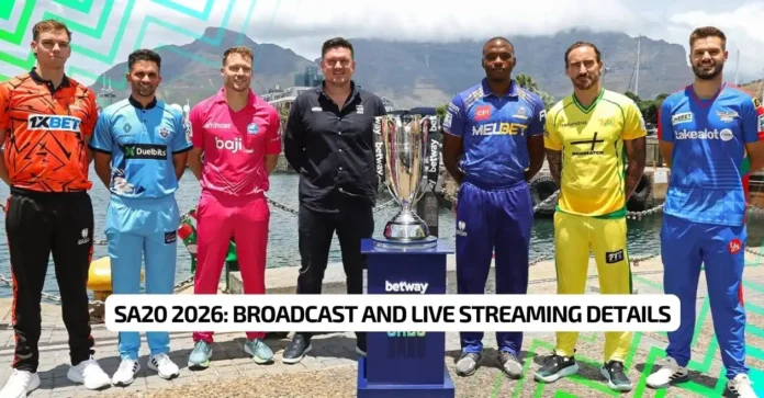 SA20 2026: TV channels, live streaming details – When and where to watch in India, Australia, Pakistan, USA, UK & other countries
