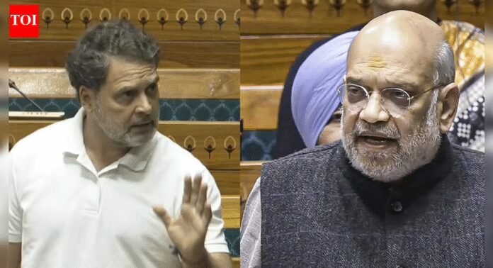 SIR row debate in Lok Sabha: Rahul Gandhi interrupts Amit Shah with 'open challenge'; gets 'I will decide' reply - watch | India News