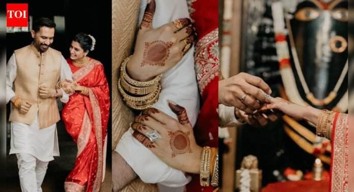 Samantha Ruth Prabhu Wedding Photo, Pictures, Images, Photo: Samantha Ruth Prabhu flaunts giant WEDDING ring, stuns in a red saree as she marries Raj Nidimoru, drops FIRST PICS; netizens react |