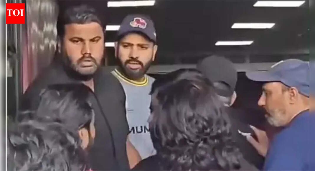 Selfie scramble in Jaipur: Fans swarm Rohit Sharma after nets, security steps in – Watch | Cricket News