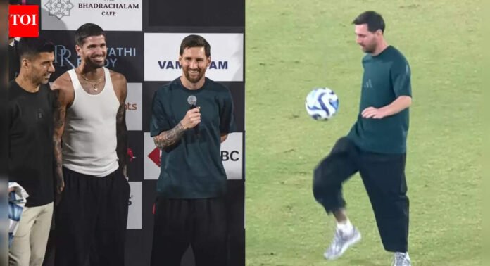 Smiles, photos, and football: Hyderabad sets things right for Lionel Messi after Kolkata mess; GOAT India Tour back on track | Football News