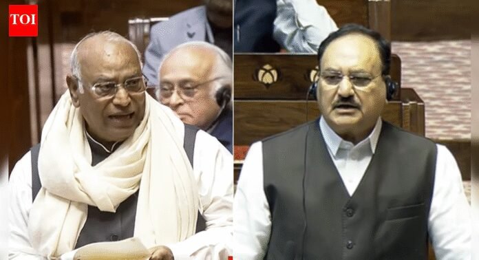 'Speak to a doctor': Rajya Sabha witnesses Kharge vs Nadda over Jagdeep Dhankhar's 'sudden exit' — watch | India News