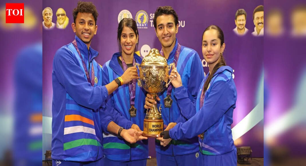 Squash World Cup: India claim maiden title, blank Hong Kong 3-0 in final | More sports News