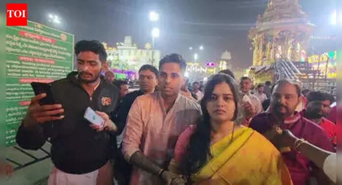 Suryakumar Yadav, wife Devisha Shetty seek divine blessings at Tirumala on Vaikuntha Ekadashi | WATCH | Off the field News