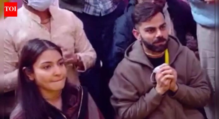 Virat Kohli and Anushka Sharma visit Premanand Ji's ashram in Vrindavan for spiritual guidance - Watch | Cricket News