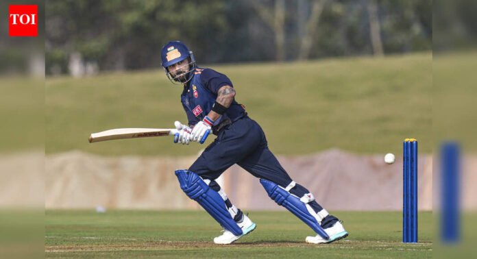 Virat Kohli shines in last Vijay Hazare Trophy game as Delhi edge Gujarat by seven runs in thriller | Cricket News