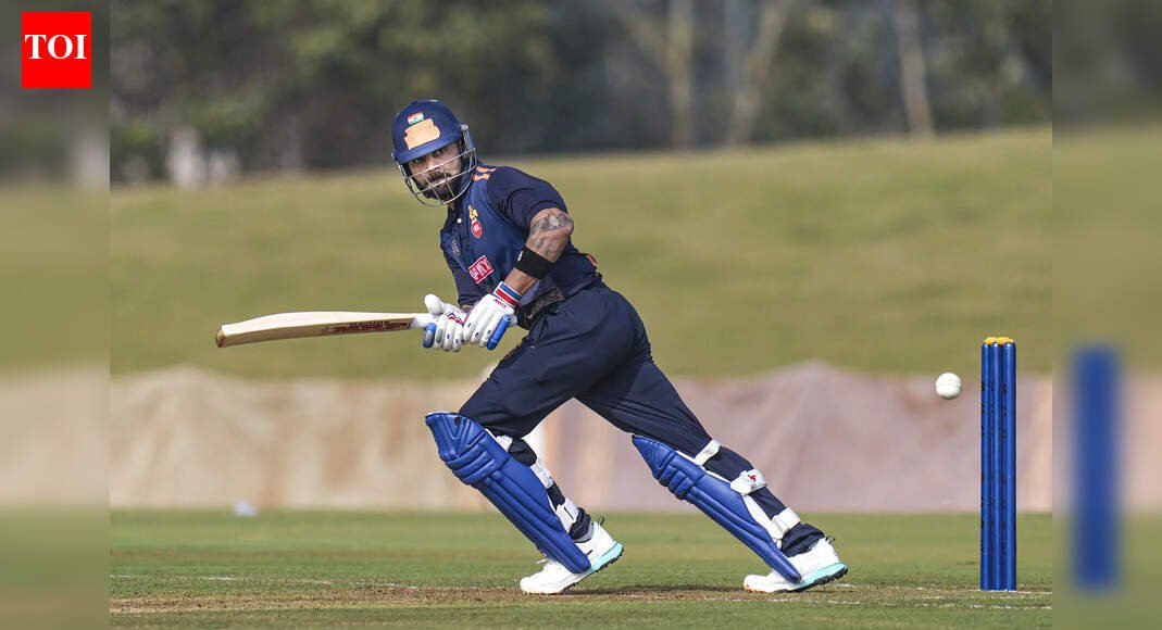 Virat Kohli shines in last Vijay Hazare Trophy game as Delhi edge Gujarat by seven runs in thriller | Cricket News