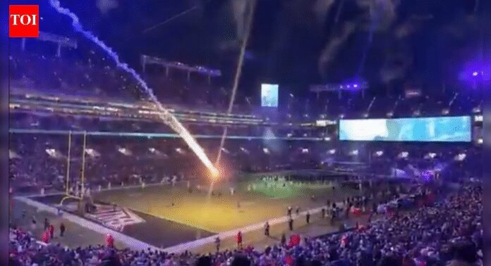 What happened after a rogue firework plunged onto the field during Ravens vs Patriots on Sunday Night Football? | NFL News